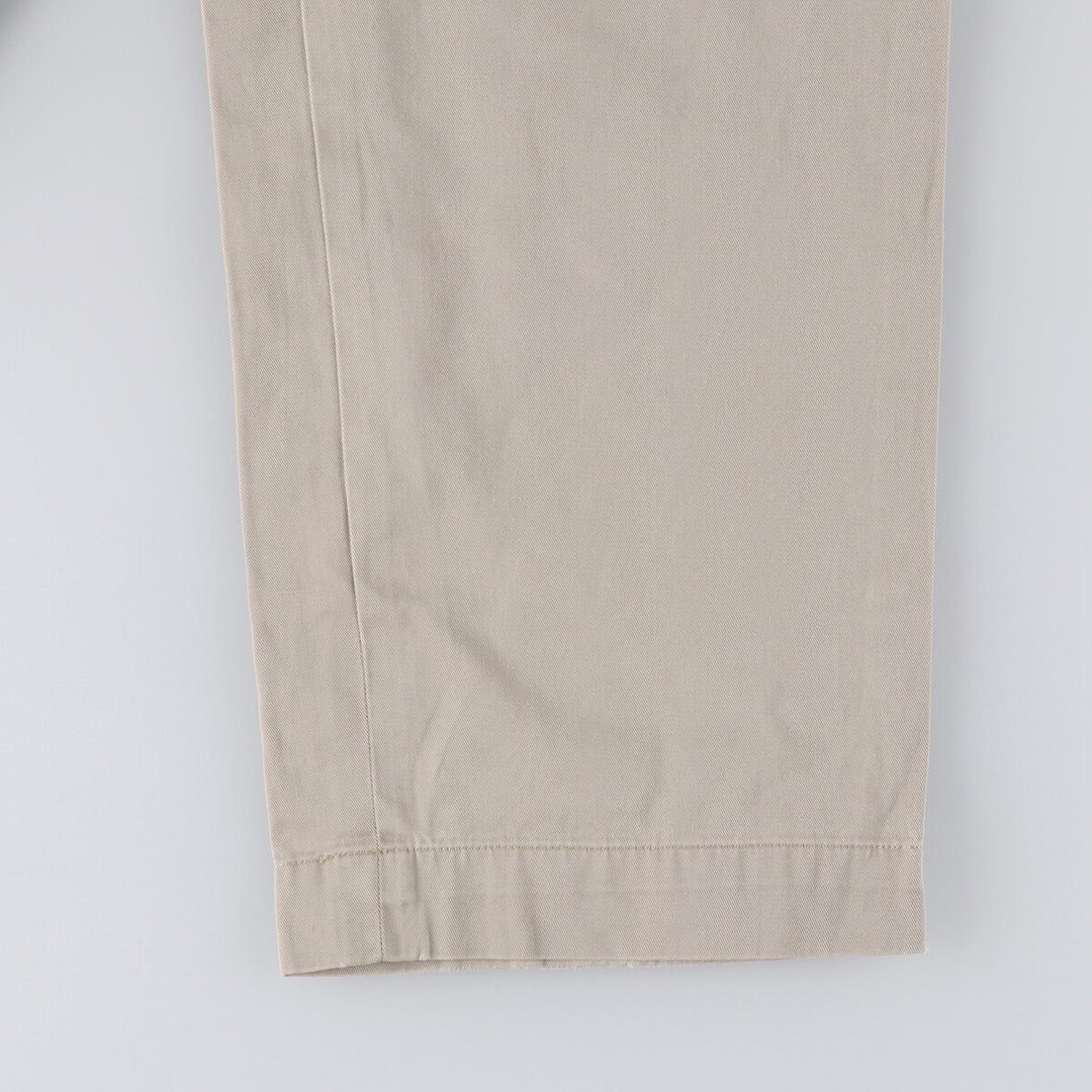 Ralph Lauren POLO by Ralph Lauren ANDREW PANT Two-pleat chino pants for men, equivalent to W34 cotton Beige type Vintage Second Hand