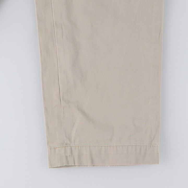 Ralph Lauren POLO by Ralph Lauren ANDREW PANT Two-pleat chino pants for men, equivalent to W34 cotton Beige type Vintage Second Hand