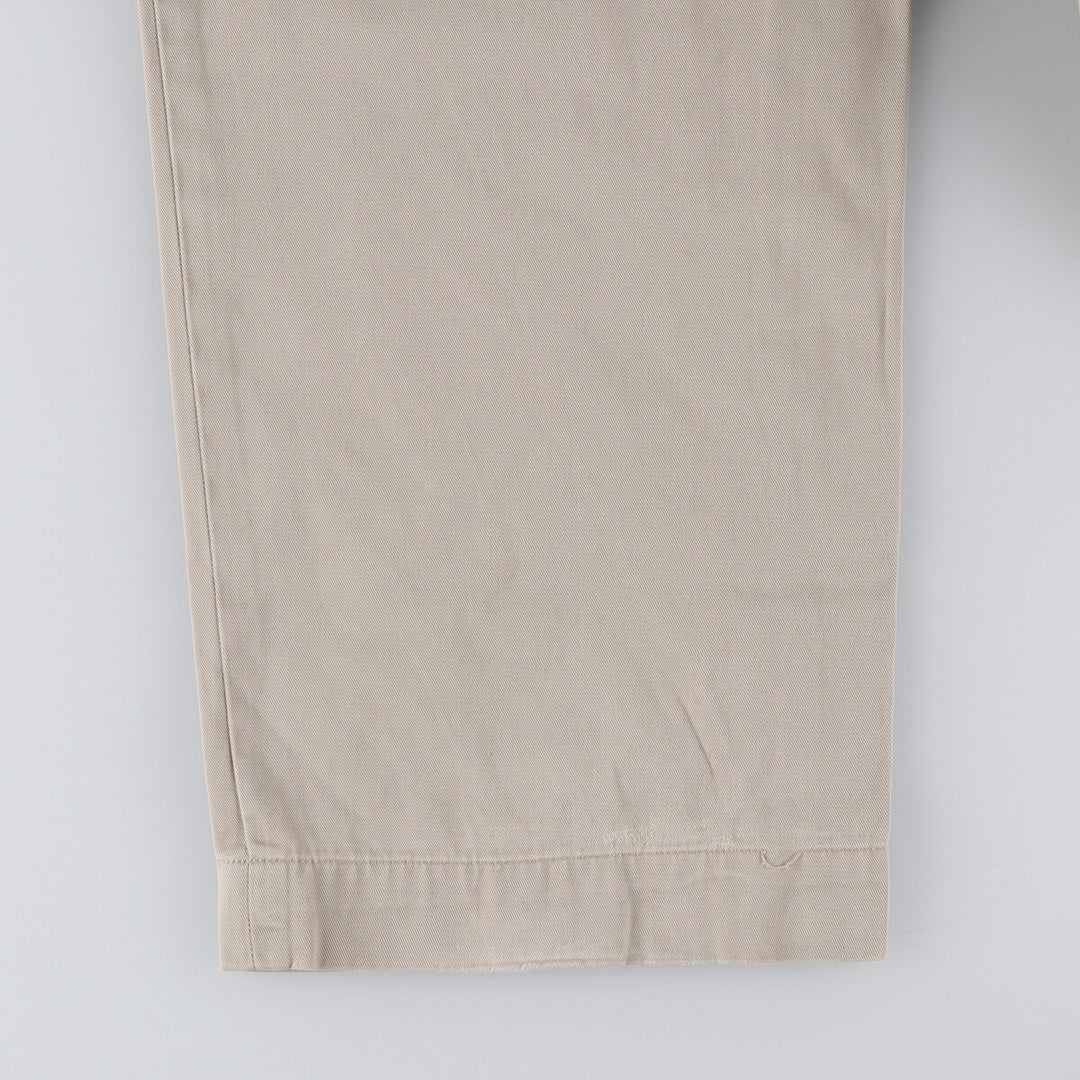 Ralph Lauren POLO by Ralph Lauren ANDREW PANT Two-pleat chino pants for men, equivalent to W34 cotton Beige type Vintage Second Hand