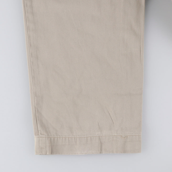 Ralph Lauren POLO by Ralph Lauren ANDREW PANT Two-pleat chino pants for men, equivalent to W34 cotton Beige type Vintage Second Hand