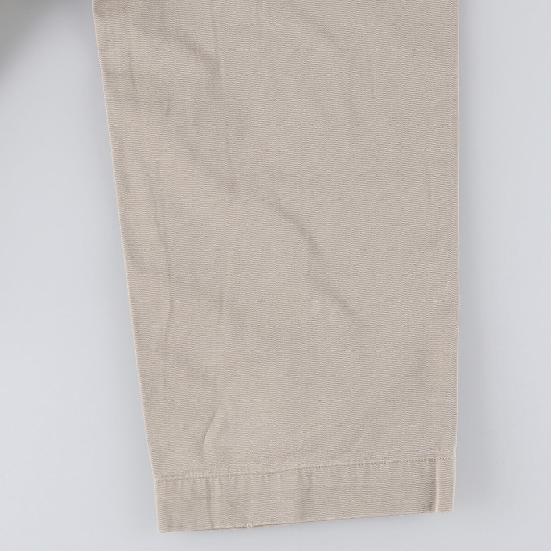 Ralph Lauren POLO by Ralph Lauren ANDREW PANT Two-pleat chino pants for men, equivalent to W34 cotton Beige type Vintage Second Hand