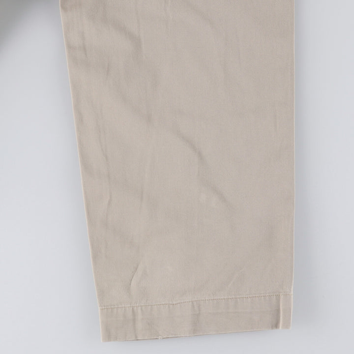 Ralph Lauren POLO by Ralph Lauren ANDREW PANT Two-pleat chino pants for men, equivalent to W34 cotton Beige type Vintage Second Hand
