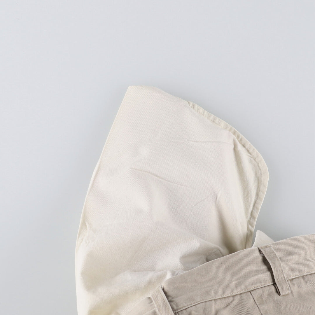 Ralph Lauren POLO by Ralph Lauren ANDREW PANT Two-pleat chino pants for men, equivalent to W34 cotton Beige type Vintage Second Hand