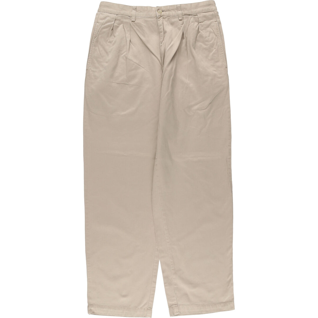 Ralph Lauren POLO RALPH LAUREN ANDREW PANT Two-pleat chino pants Men's size W32 cotton Beige type Vintage Second Hand