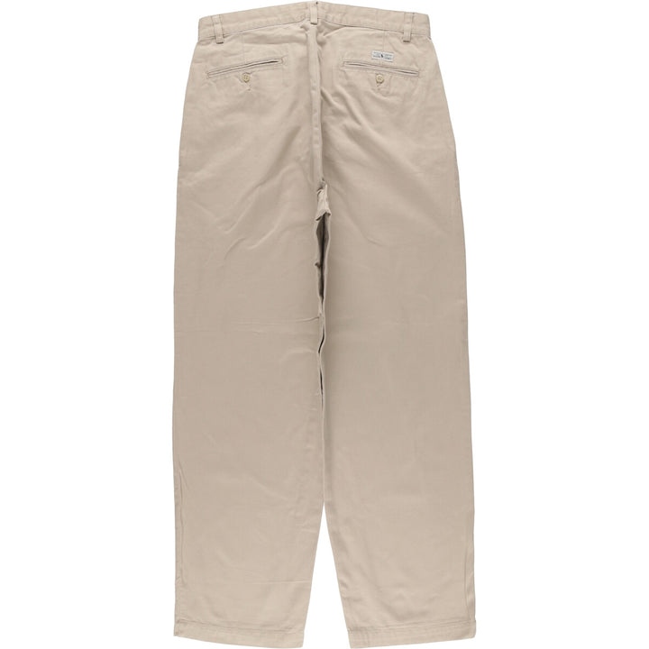 Ralph Lauren POLO RALPH LAUREN ANDREW PANT Two-pleat chino pants Men's size W32 cotton Beige type Vintage Second Hand