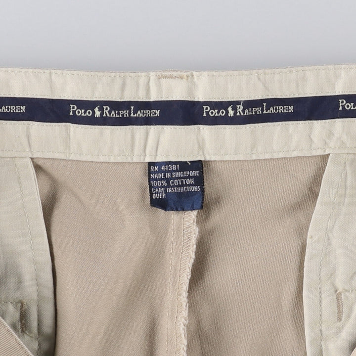 Ralph Lauren POLO RALPH LAUREN ANDREW PANT Two-pleat chino pants Men's size W32 cotton Beige type Vintage Second Hand