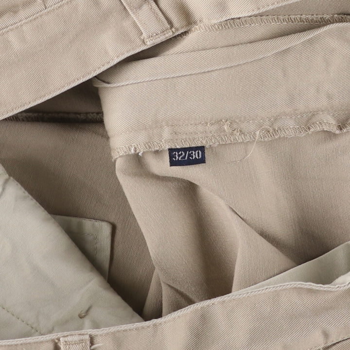 Ralph Lauren POLO RALPH LAUREN ANDREW PANT Two-pleat chino pants Men's size W32 cotton Beige type Vintage Second Hand