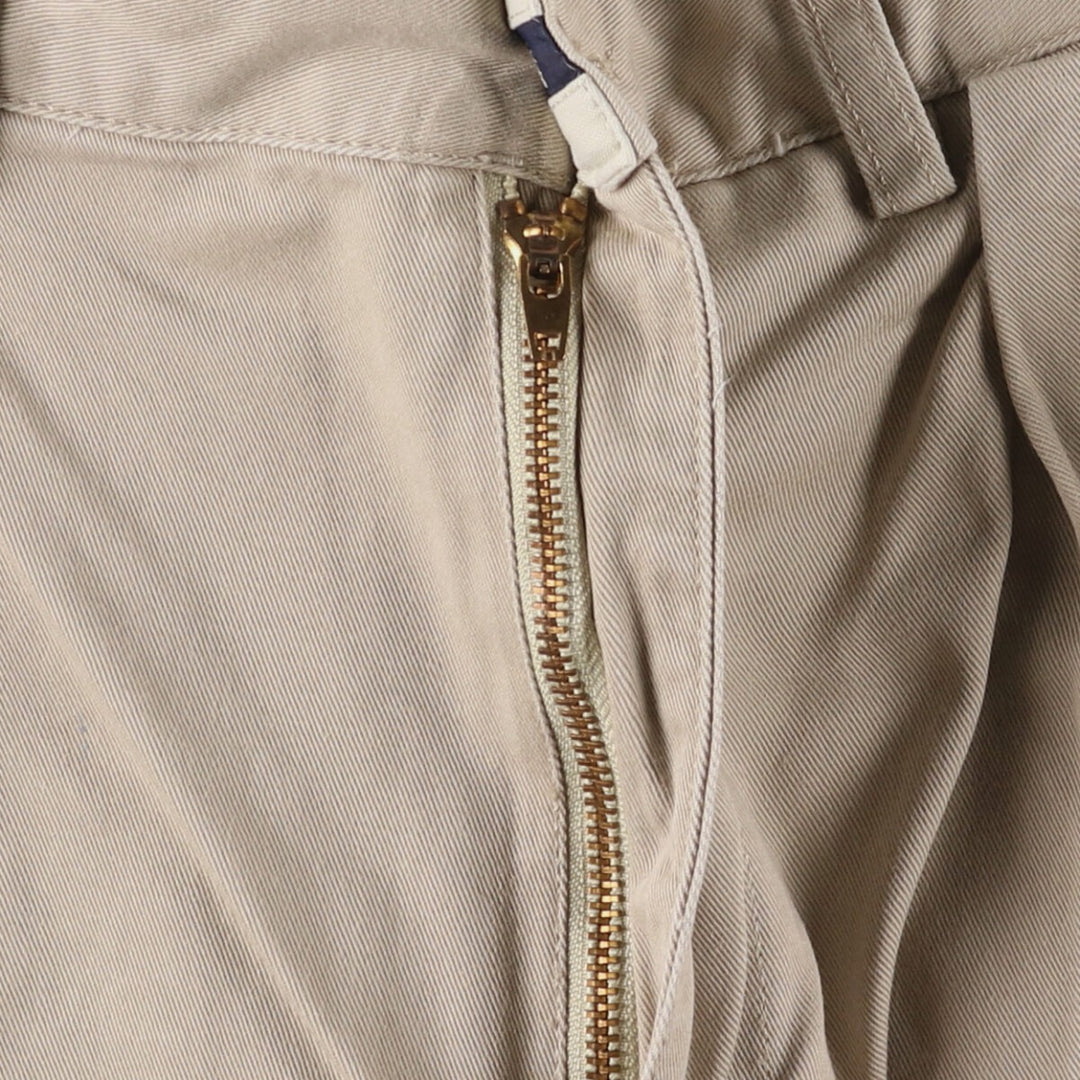 Ralph Lauren POLO RALPH LAUREN ANDREW PANT Two-pleat chino pants Men's size W32 cotton Beige type Vintage Second Hand