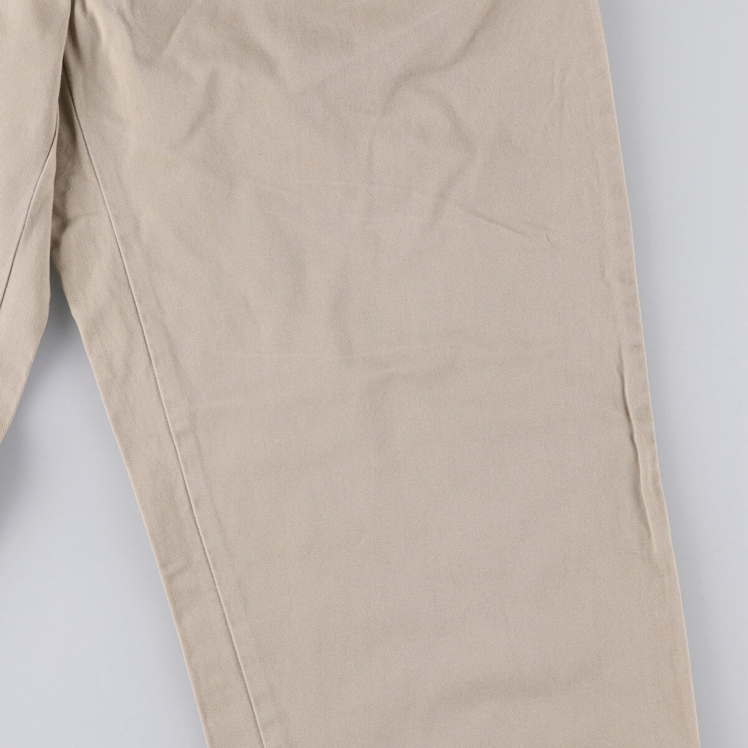 Ralph Lauren POLO RALPH LAUREN ANDREW PANT Two-pleat chino pants Men's size W32 cotton Beige type Vintage Second Hand