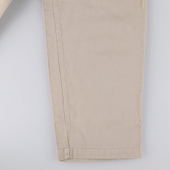 Ralph Lauren POLO RALPH LAUREN ANDREW PANT Two-pleat chino pants Men's size W32 cotton Beige type Vintage Second Hand
