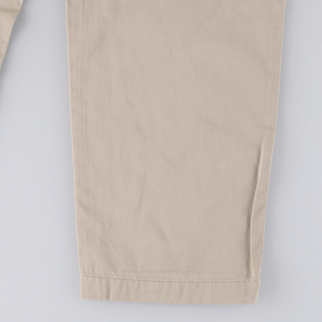 Ralph Lauren POLO RALPH LAUREN ANDREW PANT Two-pleat chino pants Men's size W32 cotton Beige type Vintage Second Hand