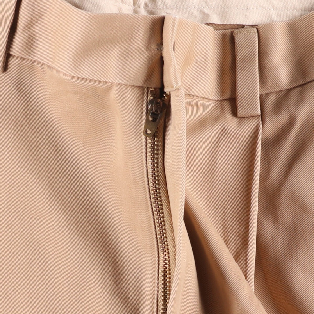 Brooks Brothers ADVANTAGE CHINO ELLIOT Two-Pleated Chino Pants, Men's, Size W34 cotton Beige type Vintage Second Hand