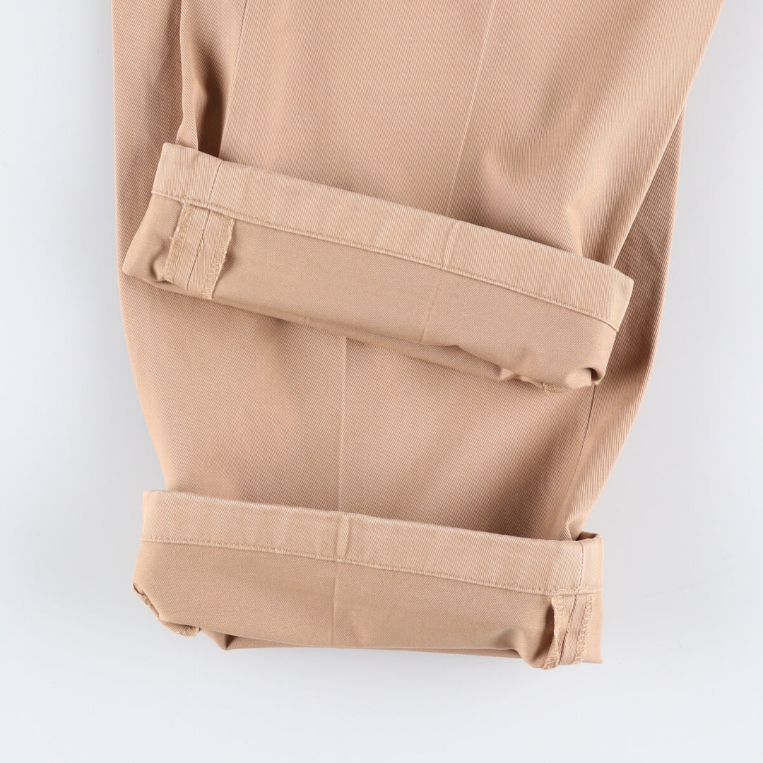Brooks Brothers ADVANTAGE CHINO ELLIOT Two-Pleated Chino Pants, Men's, Size W34 cotton Beige type Vintage Second Hand