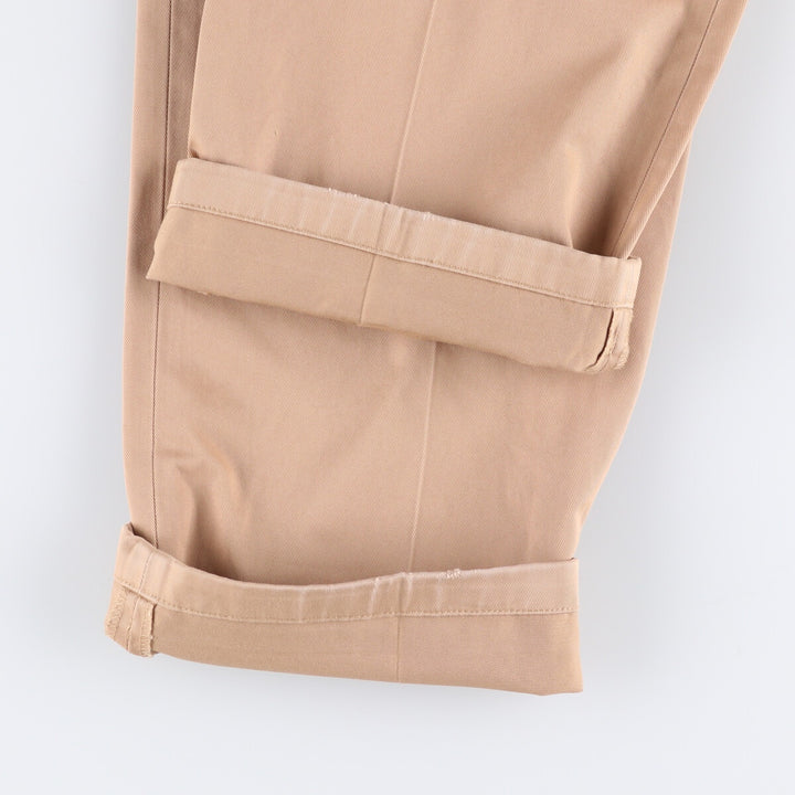 Brooks Brothers ADVANTAGE CHINO ELLIOT Two-Pleated Chino Pants, Men's, Size W34 cotton Beige type Vintage Second Hand