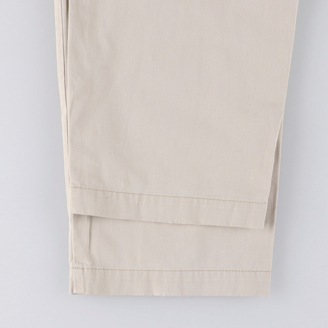 Ralph Lauren POLO RALPH LAUREN ANDREW PANT Two-pleat chino pants for men, size W33 cotton ivory Vintage Second Hand