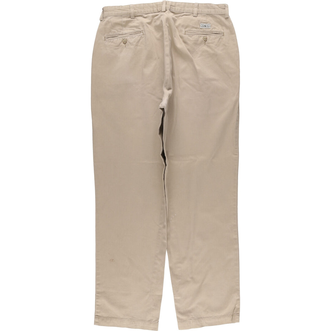Ralph Lauren POLO RALPH LAUREN GORDON PANT Men's Chino Pants, Size W35 cotton Beige type Vintage Second Hand
