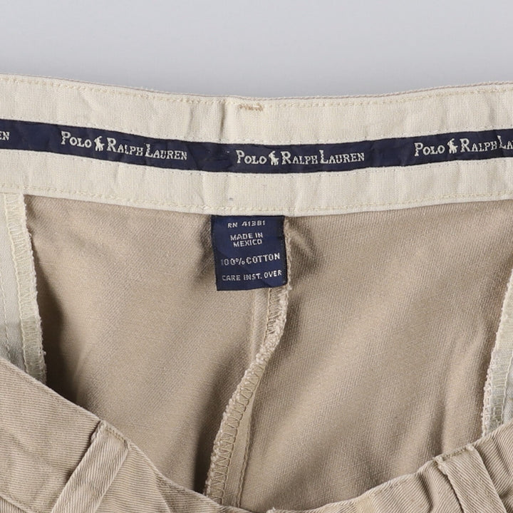 Ralph Lauren POLO RALPH LAUREN GORDON PANT Men's Chino Pants, Size W35 cotton Beige type Vintage Second Hand