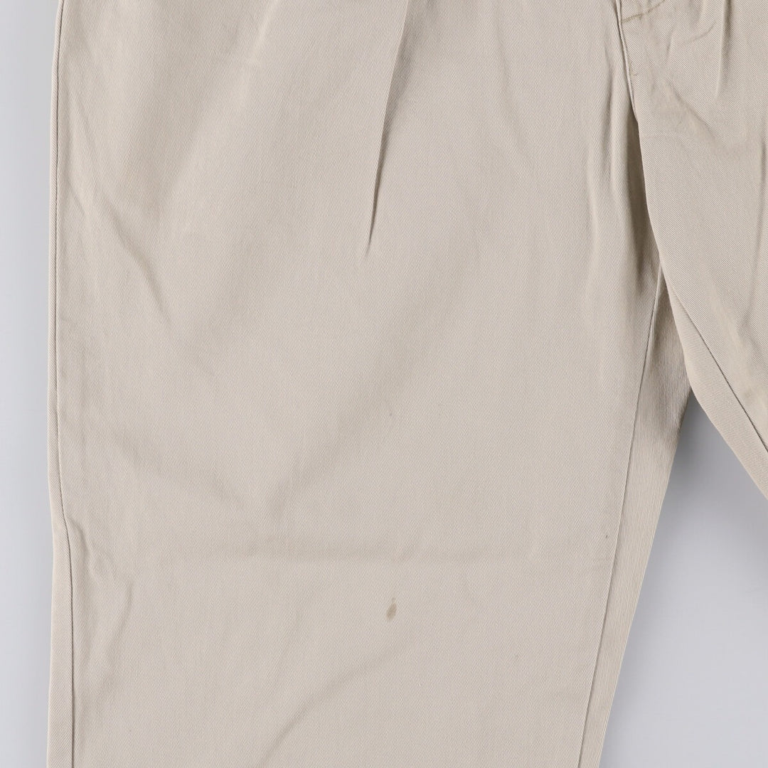 Ralph Lauren POLO RALPH LAUREN HAMMOND PANT, two-pleat chino pants, men's size W34 cotton Beige type Vintage Second Hand