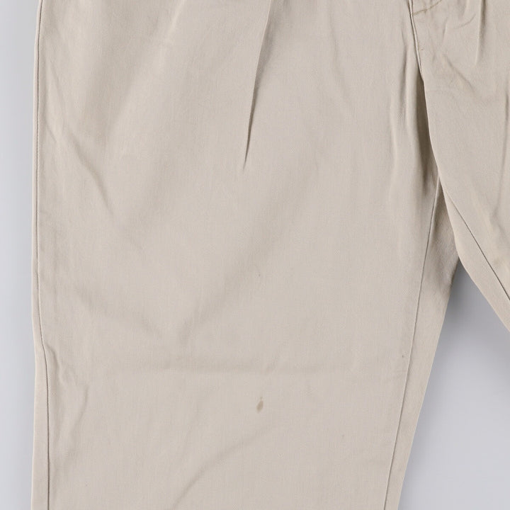 Ralph Lauren POLO RALPH LAUREN HAMMOND PANT, two-pleat chino pants, men's size W34 cotton Beige type Vintage Second Hand