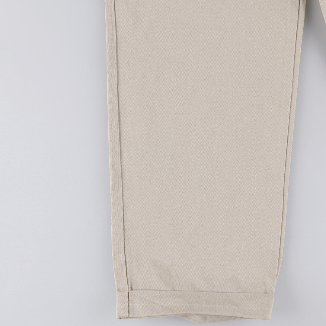 Ralph Lauren POLO RALPH LAUREN HAMMOND PANT, two-pleat chino pants, men's size W34 cotton Beige type Vintage Second Hand