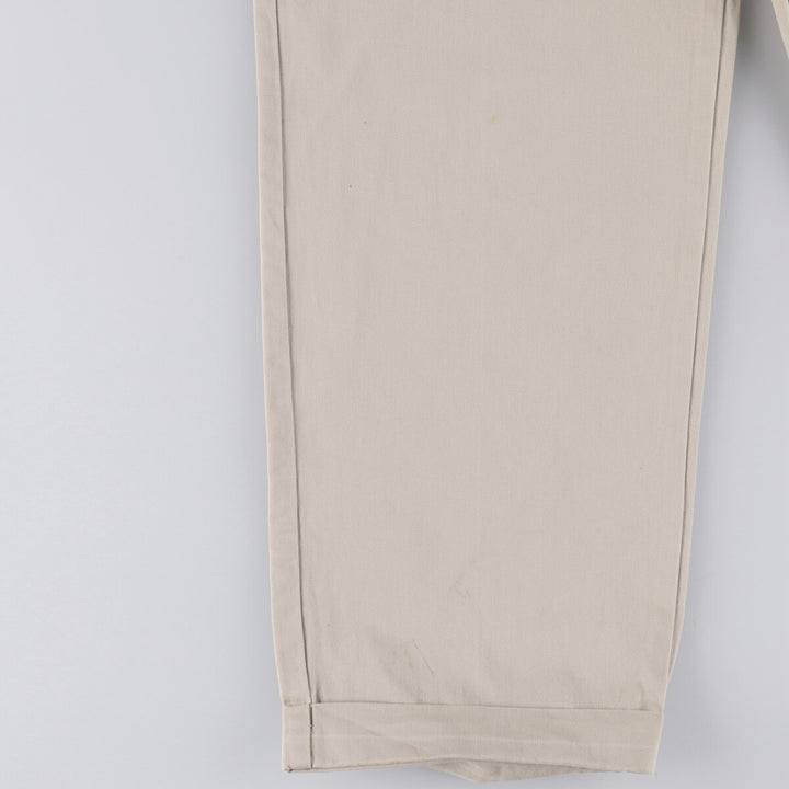Ralph Lauren POLO RALPH LAUREN HAMMOND PANT, two-pleat chino pants, men's size W34 cotton Beige type Vintage Second Hand