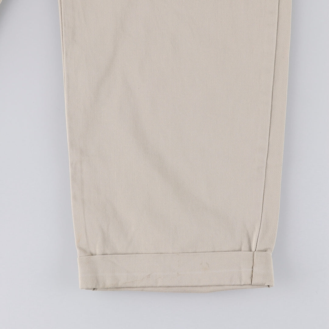 Ralph Lauren POLO RALPH LAUREN HAMMOND PANT, two-pleat chino pants, men's size W34 cotton Beige type Vintage Second Hand