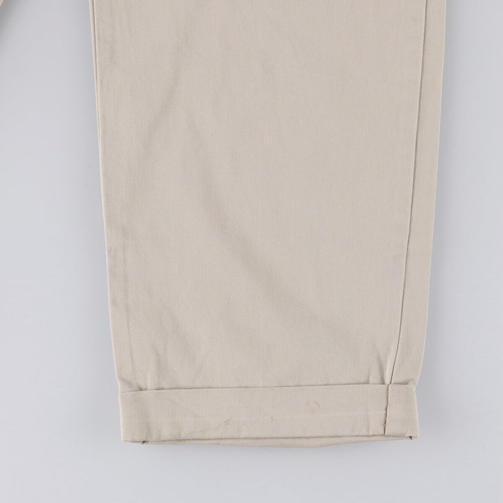 Ralph Lauren POLO RALPH LAUREN HAMMOND PANT, two-pleat chino pants, men's size W34 cotton Beige type Vintage Second Hand