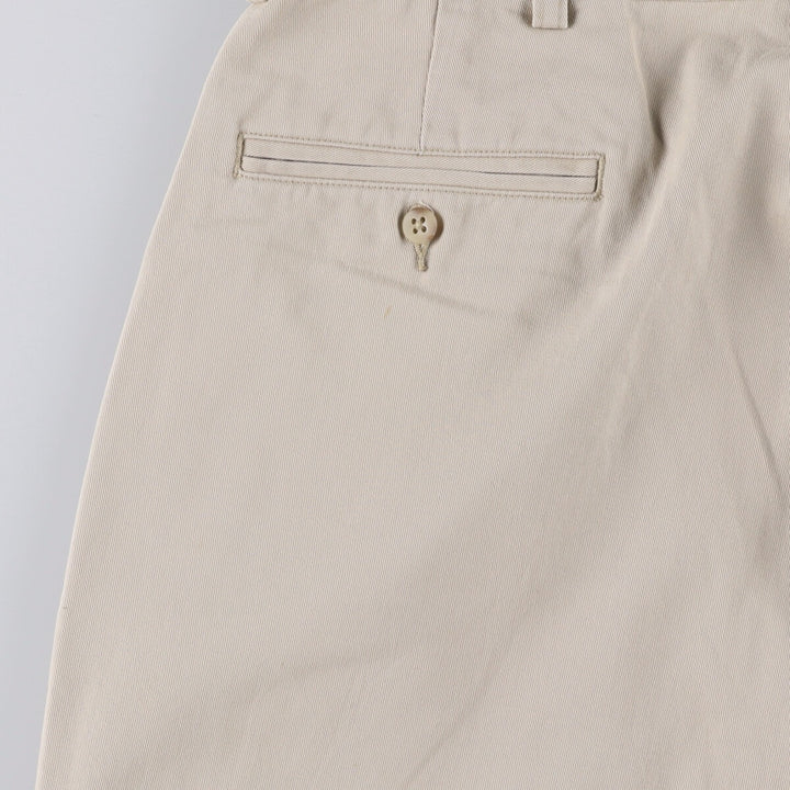 Ralph Lauren POLO RALPH LAUREN HAMMOND PANT, two-pleat chino pants, men's size W34 cotton Beige type Vintage Second Hand