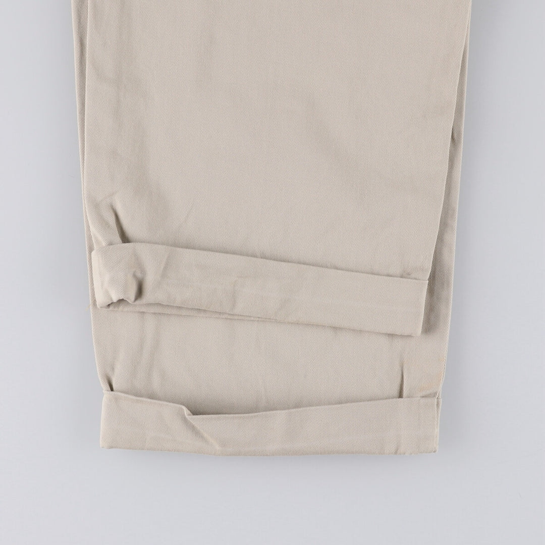 Ralph Lauren POLO RALPH LAUREN HAMMOND PANT, two-pleat chino pants, men's size W34 cotton Beige type Vintage Second Hand