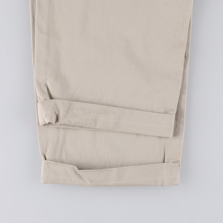 Ralph Lauren POLO RALPH LAUREN HAMMOND PANT, two-pleat chino pants, men's size W34 cotton Beige type Vintage Second Hand