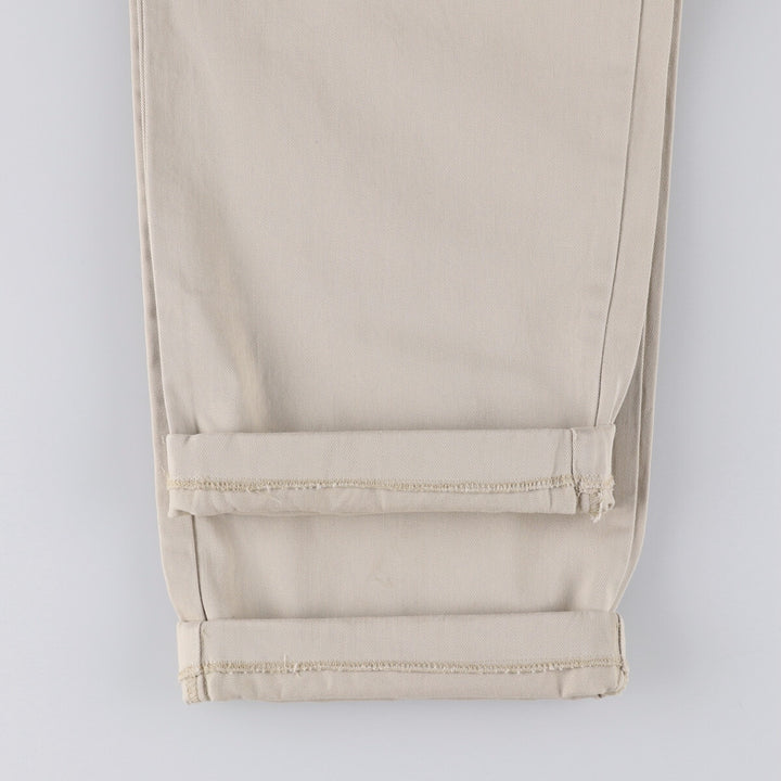 Ralph Lauren POLO RALPH LAUREN HAMMOND PANT, two-pleat chino pants, men's size W34 cotton Beige type Vintage Second Hand