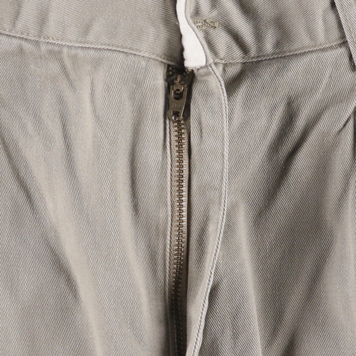 Ralph Lauren POLO by Ralph Lauren HAMMOND PANT, two-pleat chino pants, men's, w34 equivalent cotton gray type Vintage Second Hand