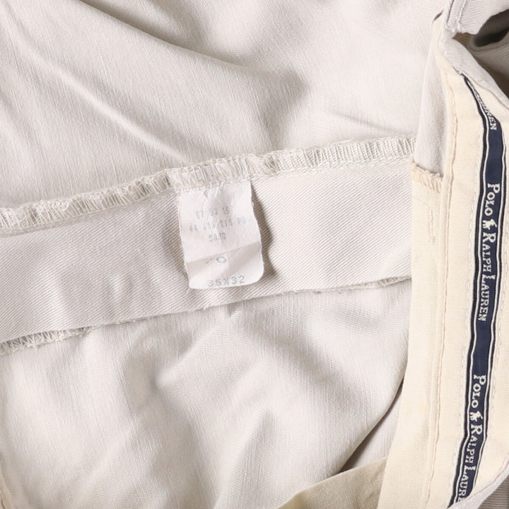 Ralph Lauren Polo Ralph Lauren Andrew Pant Two-pleat Cotton Pants Men's W34 cotton Beige type Vintage Second Hand
