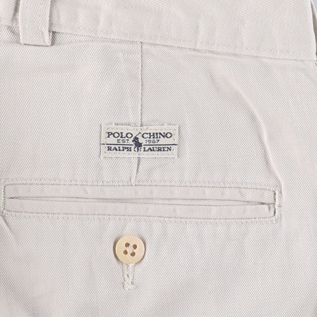 Ralph Lauren Polo Ralph Lauren Andrew Pant Two-pleat Cotton Pants Men's W34 cotton Beige type Vintage Second Hand