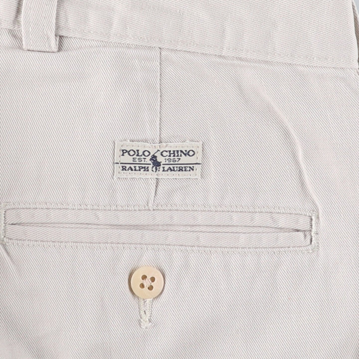 Ralph Lauren Polo Ralph Lauren Andrew Pant Two-pleat Cotton Pants Men's W34 cotton Beige type Vintage Second Hand