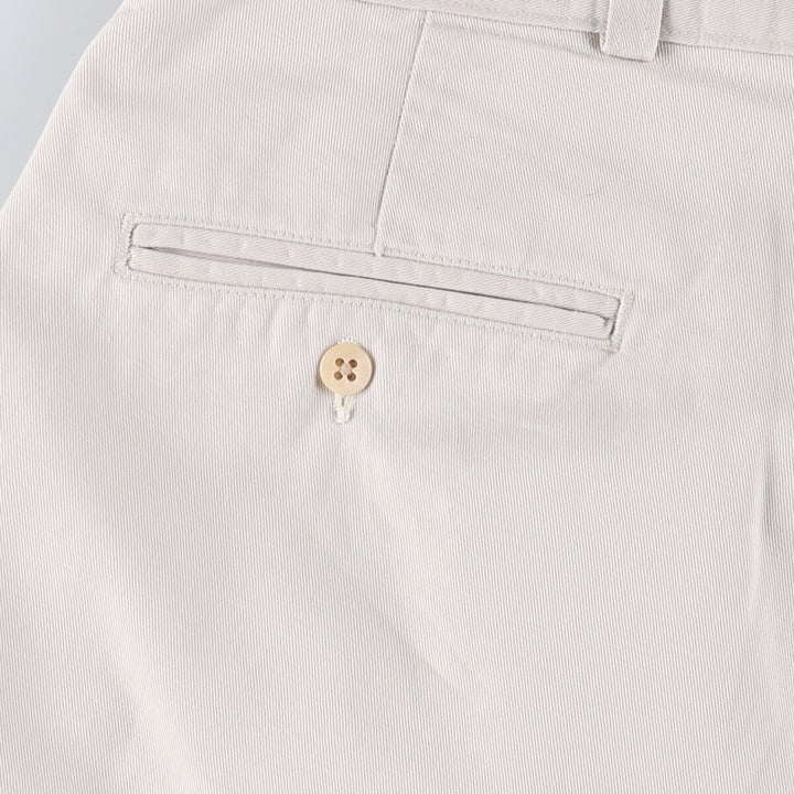 Ralph Lauren Polo Ralph Lauren Andrew Pant Two-pleat Cotton Pants Men's W34 cotton Beige type Vintage Second Hand