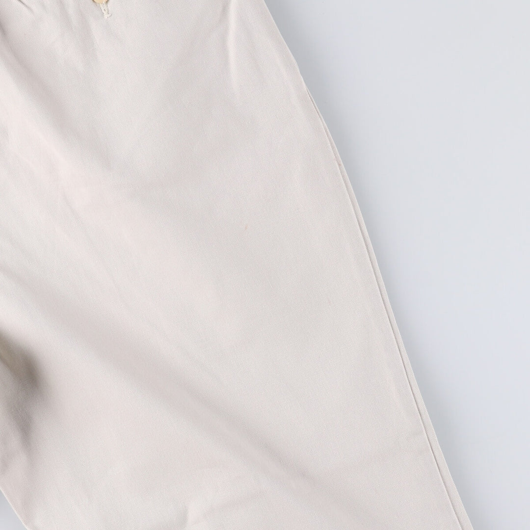 Ralph Lauren Polo Ralph Lauren Andrew Pant Two-pleat Cotton Pants Men's W34 cotton Beige type Vintage Second Hand