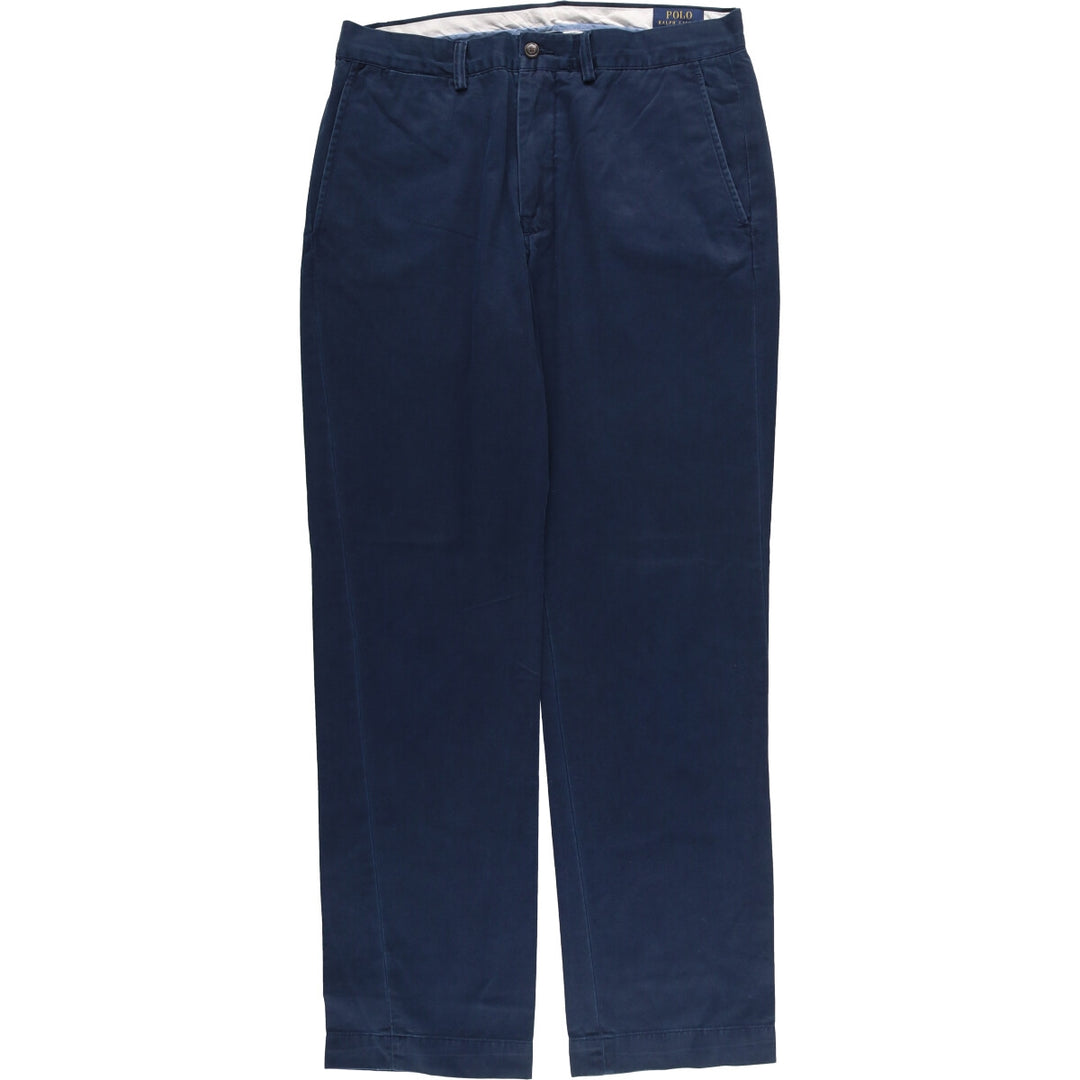 Ralph Lauren POLO RALPH LAUREN CLASSIC FIT Chino Pants Men's Size W32 cotton navy blue type Vintage Second Hand
