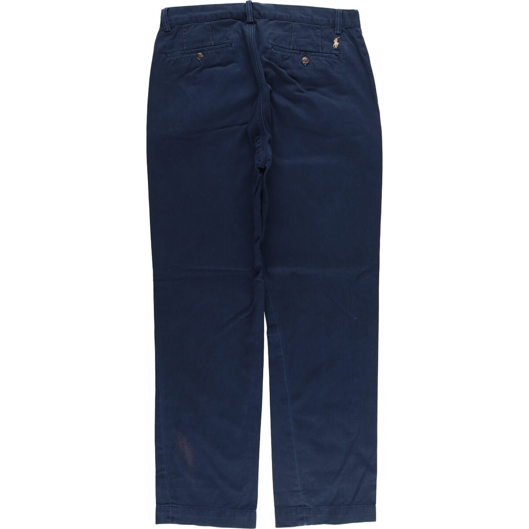 Ralph Lauren POLO RALPH LAUREN CLASSIC FIT Chino Pants Men's Size W32 cotton navy blue type Vintage Second Hand