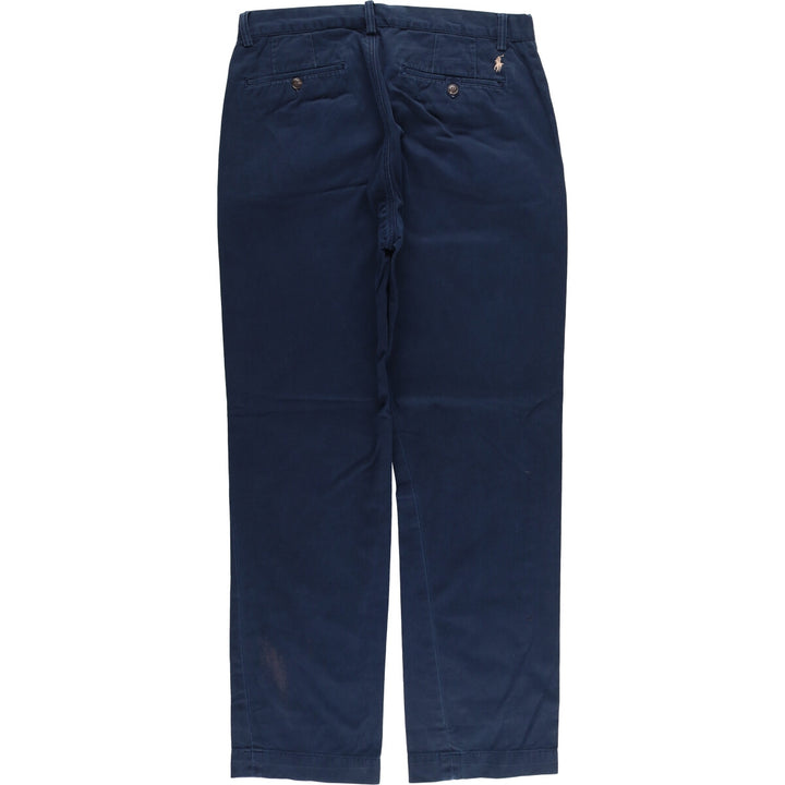 Ralph Lauren POLO RALPH LAUREN CLASSIC FIT Chino Pants Men's Size W32 cotton navy blue type Vintage Second Hand