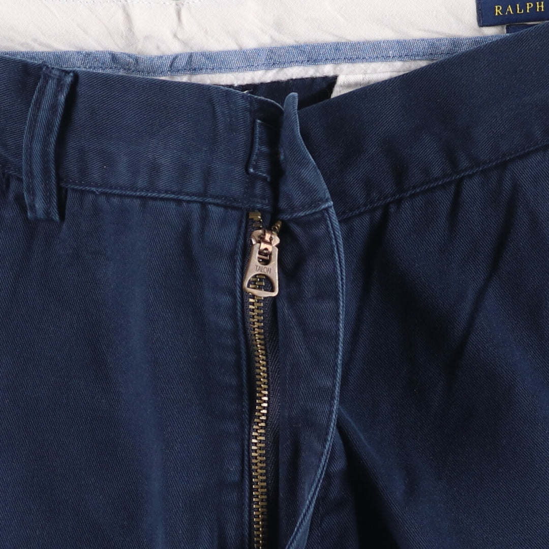 Ralph Lauren POLO RALPH LAUREN CLASSIC FIT Chino Pants Men's Size W32 cotton navy blue type Vintage Second Hand