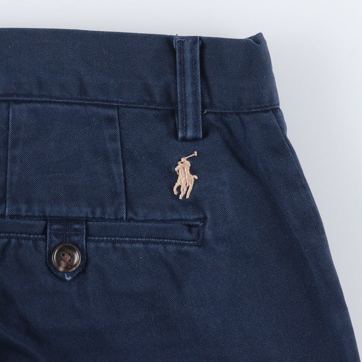 Ralph Lauren POLO RALPH LAUREN CLASSIC FIT Chino Pants Men's Size W32 cotton navy blue type Vintage Second Hand