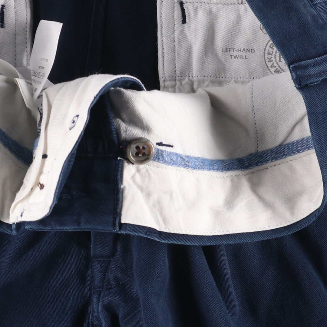 Ralph Lauren POLO RALPH LAUREN CLASSIC FIT Chino Pants Men's Size W32 cotton navy blue type Vintage Second Hand