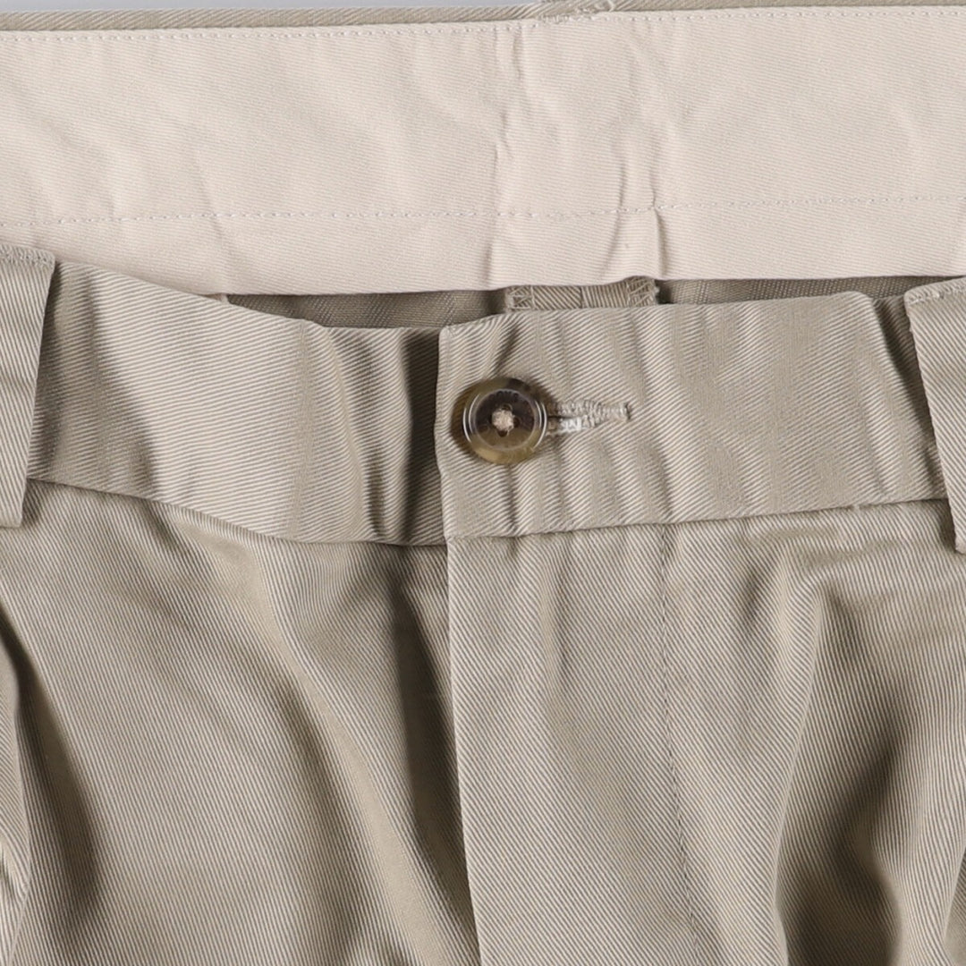 Brooks Brothers Two-pleat Chino Pants, Men's, Size W34 cotton Beige type Vintage Second Hand