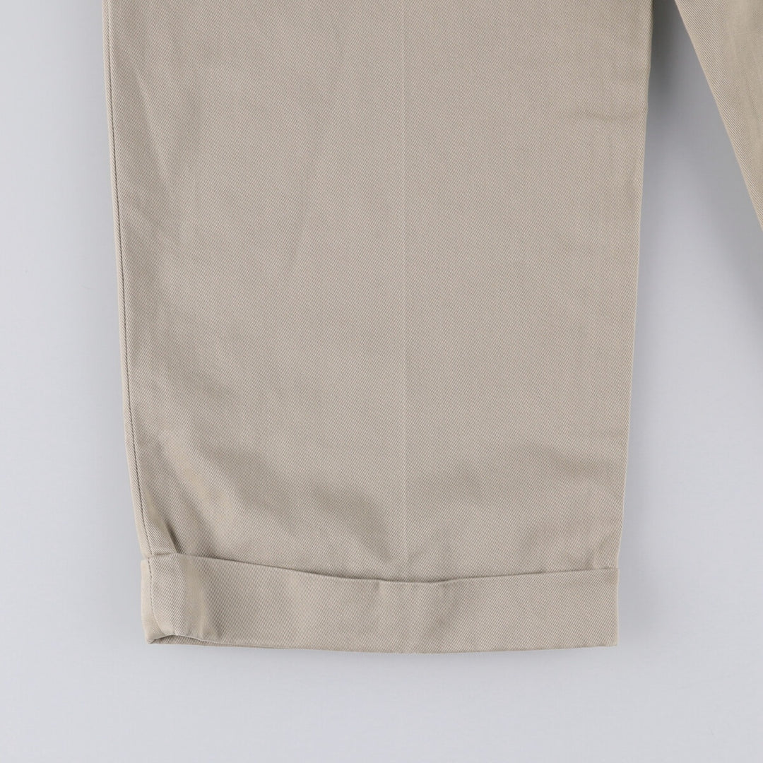Brooks Brothers Two-pleat Chino Pants, Men's, Size W34 cotton Beige type Vintage Second Hand