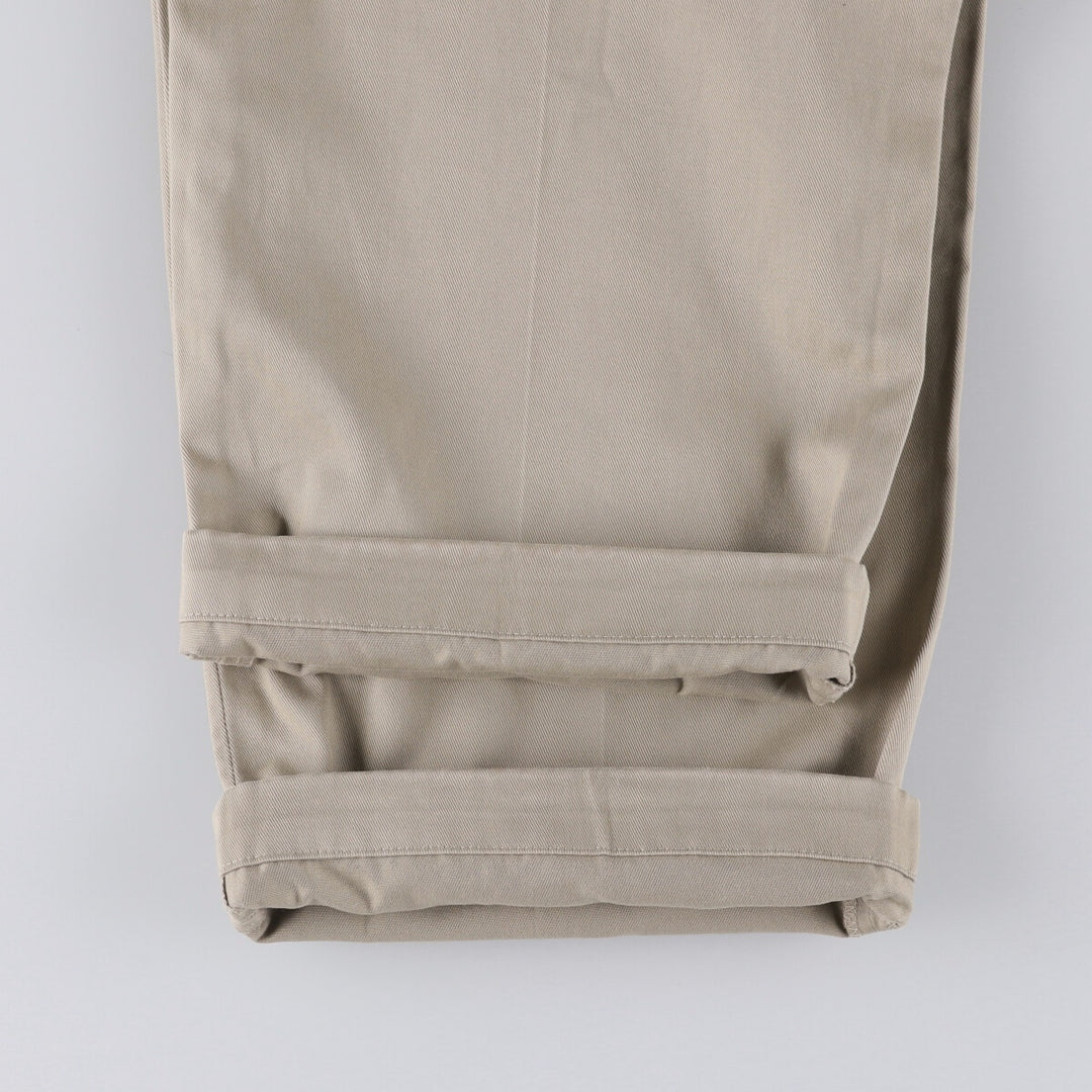 Brooks Brothers Two-pleat Chino Pants, Men's, Size W34 cotton Beige type Vintage Second Hand