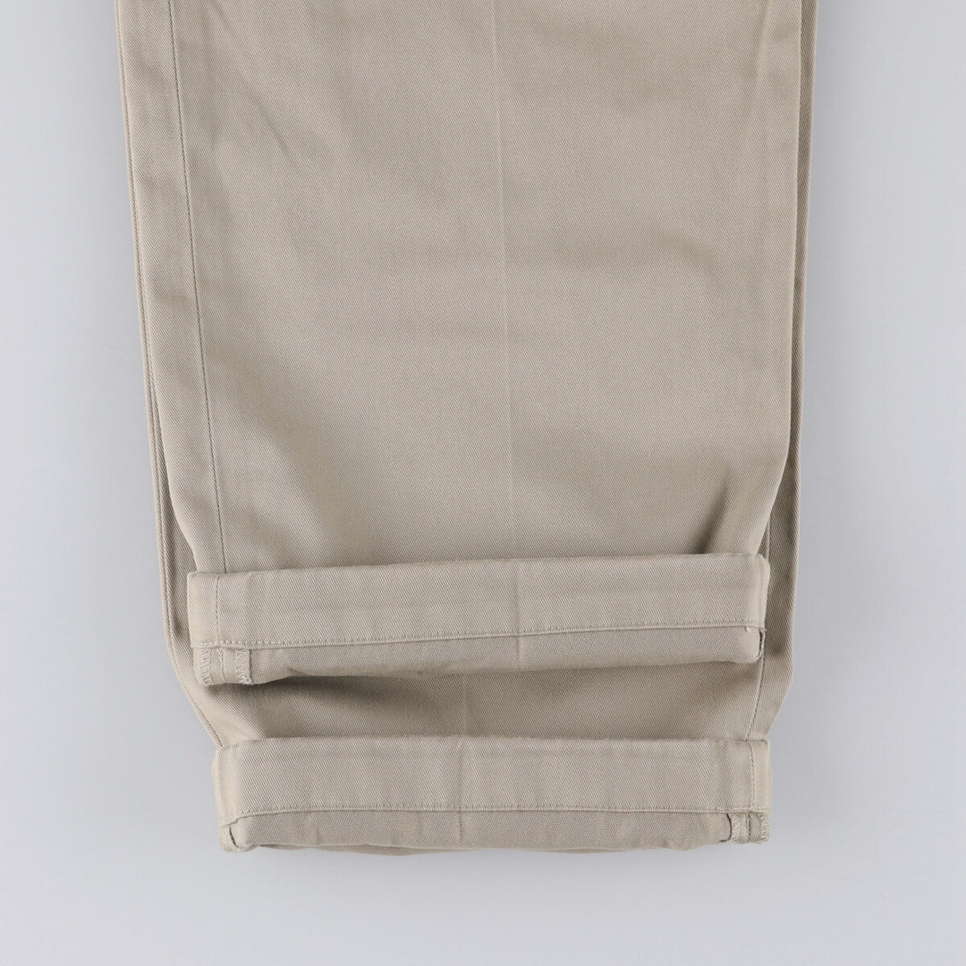 Brooks Brothers Two-pleat Chino Pants, Men's, Size W34 cotton Beige type Vintage Second Hand