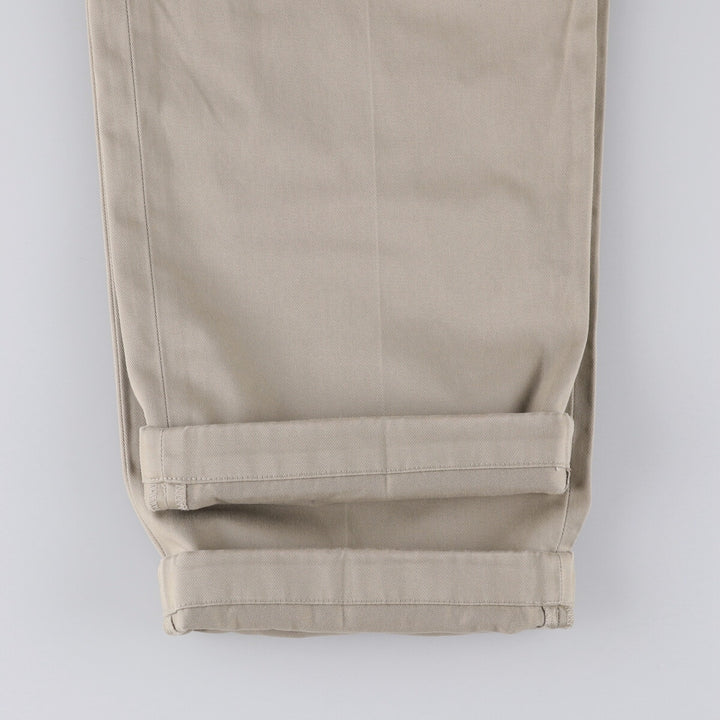 Brooks Brothers Two-pleat Chino Pants, Men's, Size W34 cotton Beige type Vintage Second Hand