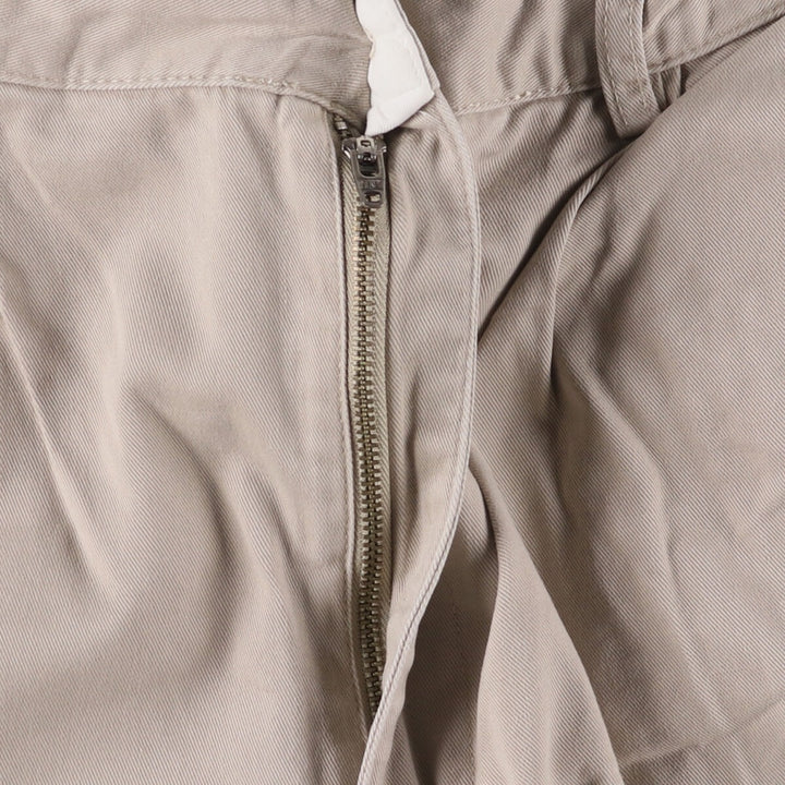 Ralph Lauren POLO by Ralph Lauren HAMMOND PANT, two-pleat chino pants, men's, w34 equivalent cotton Beige type Vintage Second Hand