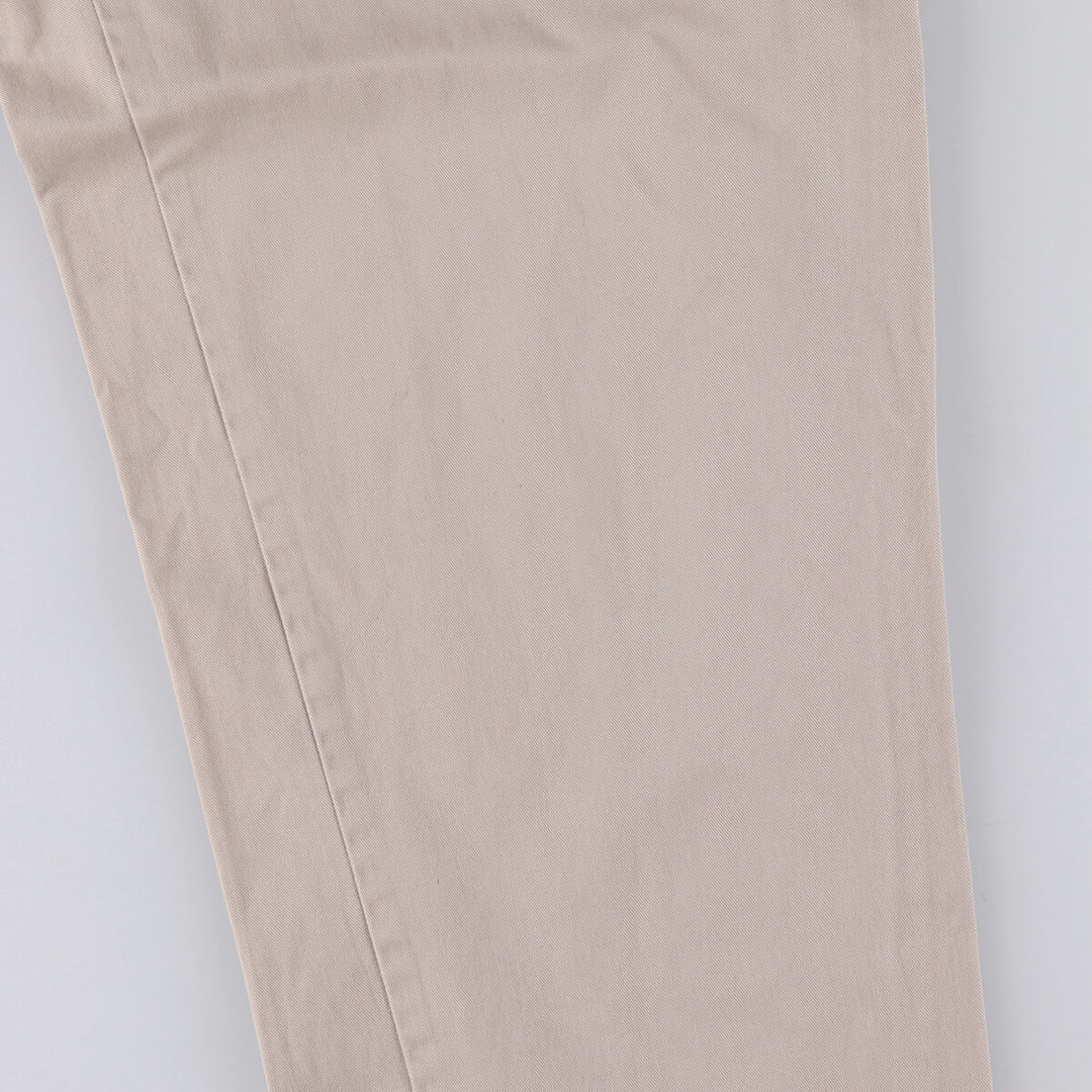 Ralph Lauren POLO by Ralph Lauren HAMMOND PANT, two-pleat chino pants, men's, w34 equivalent cotton Beige type Vintage Second Hand